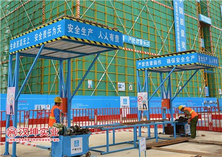 钢筋加工棚_单体加工棚_木工加工棚_防护棚厂家_汉坤实业 