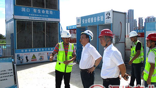 长沙市人大常委会副主任罗衡宁视察工地